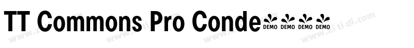 TT Commons Pro Conde字体转换